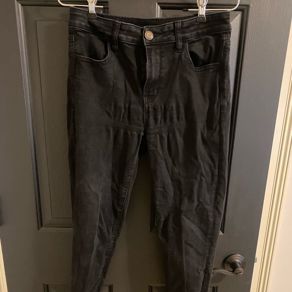 American Eagle Black Jeans Size 8